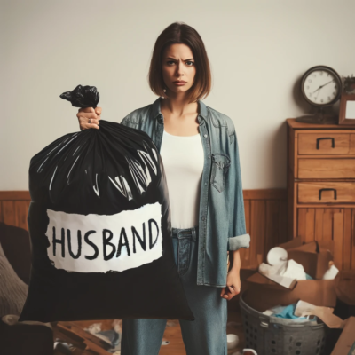 夫をゴミ袋に入れた
